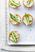 Asparagus and Paramesan Custard Tartlet